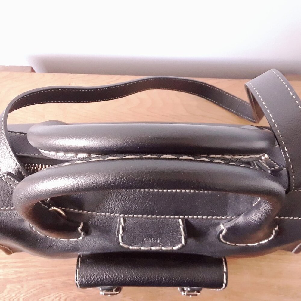 Chloé Edith Medium Day Bag in Black Buffalo Leather - Picture 4 of 16